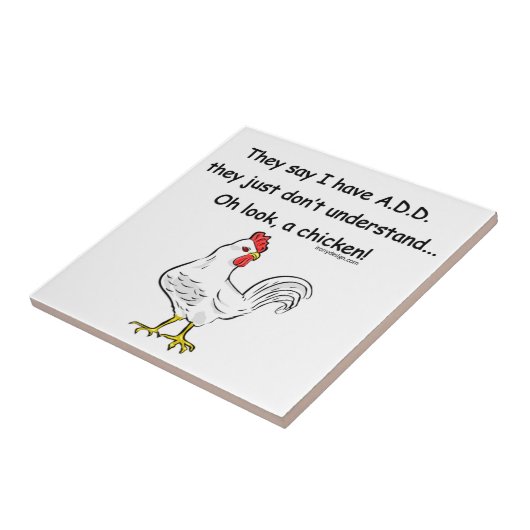 TOEVOEGEN Humor kippen Tegeltje (Zijkant)