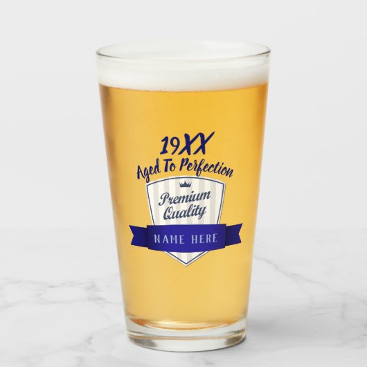 TOEVOEGEN JAAR BORN, 'Birthday Milestone Gift' voo Glas (Voorkant gevuld)