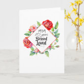 TOEVOEGEN Jaar Geboren op geboortedag Gift voor vr Kaart (Gele Bloem)