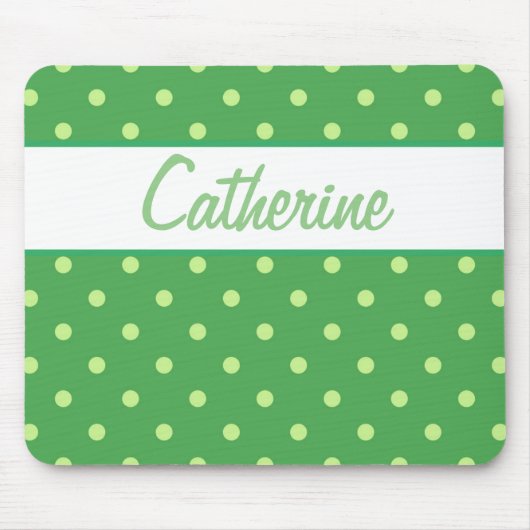 TOEVOEGEN JOUW NAAM - Groene poolpunt Muismat (Voorkant)