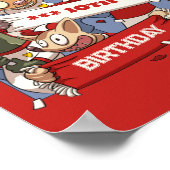 Toevoegen Jouw naam Verjaardag Party Animal Fans C Poster (Hoek)