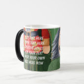 Toevoegen jouw tekst grappig schattig soldier note magische mok (Voorkant links)