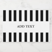 Toevoegen Jouw tekst Zwart & Wit Scheidsrechter Likeurfles Etiket (Enkel label)