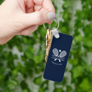 Toevoegen Lawn Tennis Club naam en retouradres Sleutelhanger