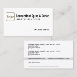 Toevoegen Logo Chiropractic Chiropractor Afspraak  Visitekaartje