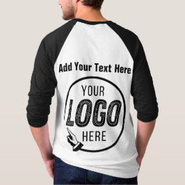 Toevoegen Logo Foto Afbeelding Afbeelding Geperson T-shirt