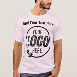 Toevoegen Logo Foto Afbeelding Afbeelding Geperson T-shirt