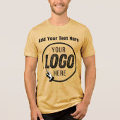 Toevoegen Logo Foto Afbeelding Afbeelding Geperson Tri-Blend Shirt (Voorkant)
