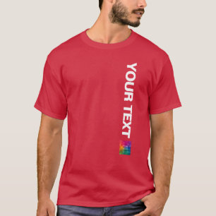 Toevoegen Logo Foto Afbeelding Sjabloon Mannen Ker T-shirt