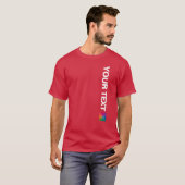 Toevoegen Logo Foto Afbeelding Sjabloon Mannen Ker T-shirt (Voorkant volledig)