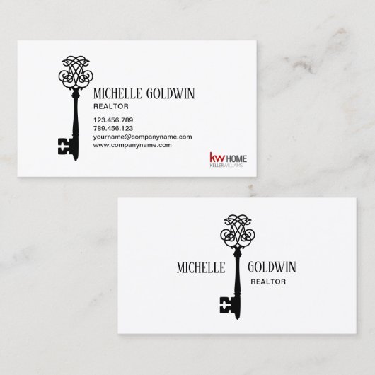 Toevoegen Logo Kleur wijzigen Real Estate Professi Visitekaartje (Voorkant / Achterkant)