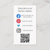 TOEVOEGEN LOGO wasinstructies ZORG KAART goud Visitekaartje (Achterkant)