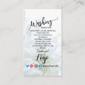 TOEVOEGEN LOGO wasinstructies ZORG KARTbloem Visitekaartje (Voorkant)