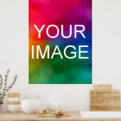 Toevoegen Upload uw foto gepersonaliseerde Sjabloo Poster (Keuken)