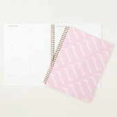 Toevoegen-uw-naam Roze Kromme Naam | Gepersonalise Planner (Display)