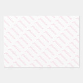 Toevoegen-uw-naam roze | Lavender Cursive Name Inpakpapier Vel (Voorkant 2)