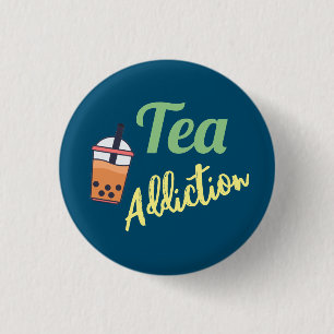 Toevoeging van thee ronde button 3,2 cm
