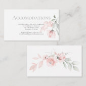 Toevoegingen Oversteekplaats Blush Roze Waterverf  Informatiekaartje (Voorkant / Achterkant)