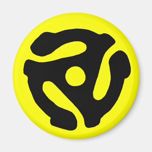 Toevoegingsmagneet 45 rpm record magneet (Voorkant)