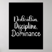 Toewijding, Discipline - Hustle, Gym, Succes Poster (Voorkant)