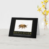 Toewijding Motivatie Parodie Kaart (Gele Bloem)