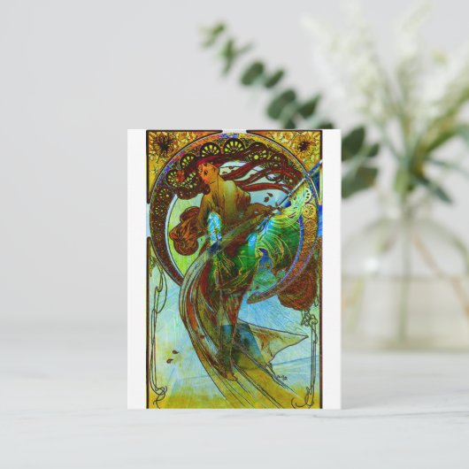 TOEWIJDING ~ MUCHA EEUWIG DOOR ZIJN WERKEN 3 BRIEFKAART (Staand voorkant)