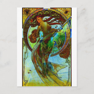 TOEWIJDING ~ MUCHA EEUWIG DOOR ZIJN WERKEN 3 BRIEFKAART