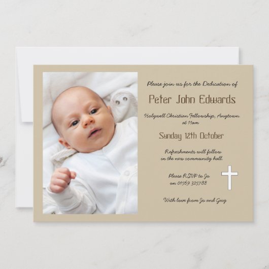 Toewijding uitnodiging (Voorkant)