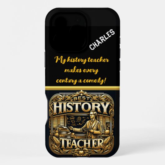 Toewijding van de Beste Geschiedenisleraar iPhone Hoesje (Achterkant)
