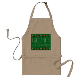 Toewijzing Apron, met groenten, gepersonaliseerd Standaard Schort