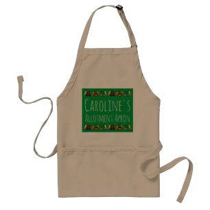 Toewijzing Apron, met groenten, gepersonaliseerd Standaard Schort