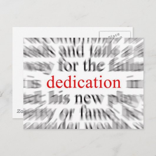 Toewijzing Briefkaart (Voorkant / Achterkant)