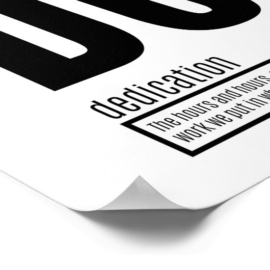 Toewijzing - fundamentele elementen van succes poster (Hoek)