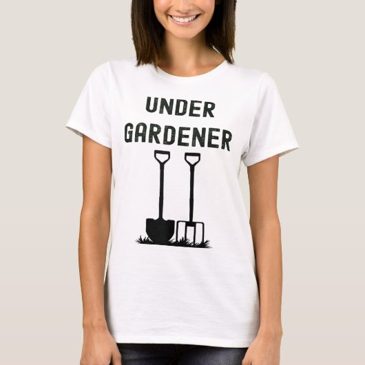 Toewijzing Gardener Head onder Gardener Gardening T-shirt (Voorkant)