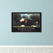 Toewijzing: Inspirerend prijsopgave Canvas Afdruk (Insitu (Houten vloer))