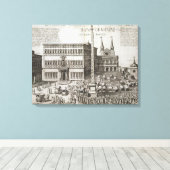 Toewijzing van de Obelisk voor de Basilica Canvas Afdruk (Insitu (Houten vloer))