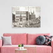 Toewijzing van de Obelisk voor de Basilica Canvas Afdruk (Insitu (Woonkamer))