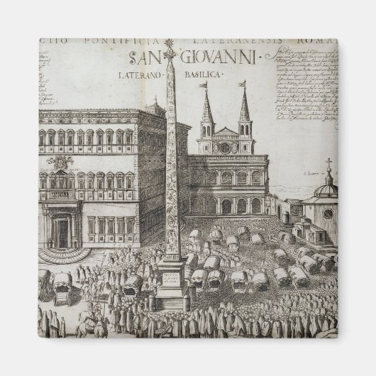 Toewijzing van de Obelisk voor de Basilica Magneet (Voorkant)