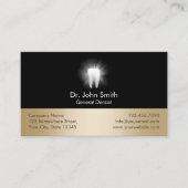 Toewijzing van tandheelkundige zwart & Gold tandhe Afsprakenkaartje (Voorkant)