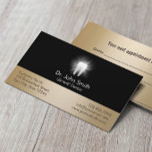 Toewijzing van tandheelkundige zwart & Gold tandhe Afsprakenkaartje