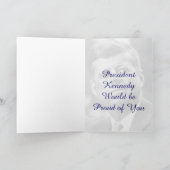 Toewijzing Wenskaart voor vredeskorps JFK Kaart (Binnen)