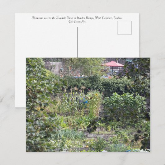 Toewijzingen op Hebden Bridge Briefkaart (Voorkant / Achterkant)