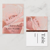 TOEWIJZINGEN VOOR DE WEDINGSTABEL PLAATSKAARTJE (Voorkant / Achterkant)