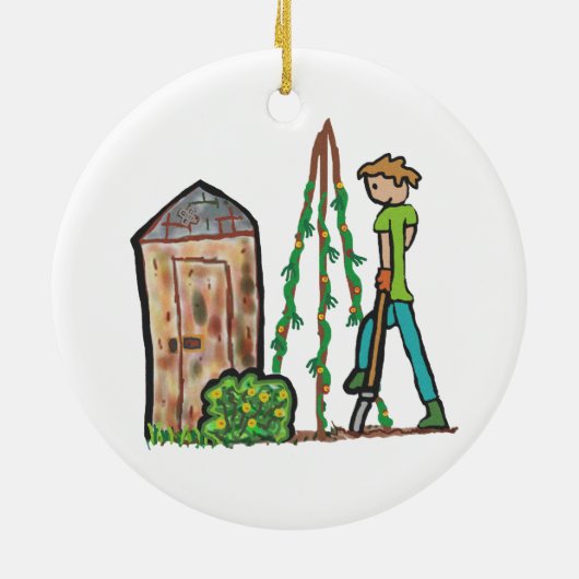 Toewijzingskleding Keramisch Ornament (Achterkant)