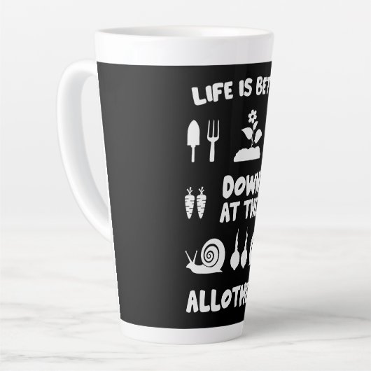 Toewijzingskleding Latte Mok (Linkerhoek)