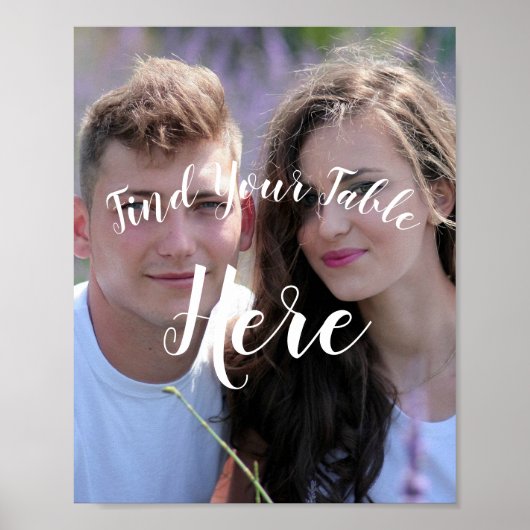 Toewijzingsteken voor weduwentafel poster (Voorkant)