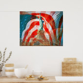 Toezegging aan vlag II Poster (Keuken)