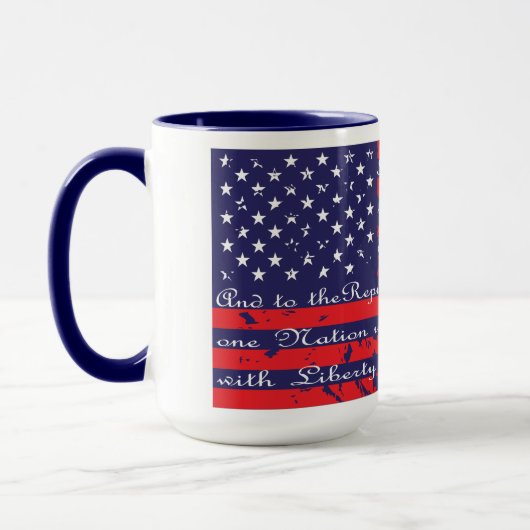 Toezegging Amerikaanse vlag Mok (Links)