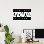 Toezegging om sport uit te voeren poster (Thuiskantoor)