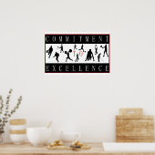 Toezegging om sport uit te voeren poster (Keuken)